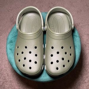 Olive Green Croc Clogs